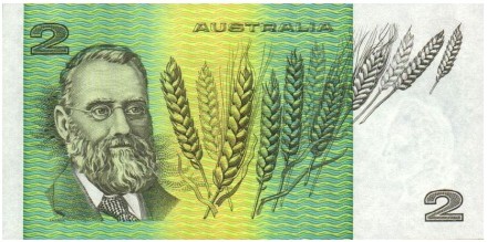 Австралия 2 доллара 1974-1985 Овца, австралийский меринос UNC / Коллекционная купюра