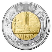 Канада 2 доллара 2017 г «100 лет Битве при Вими»