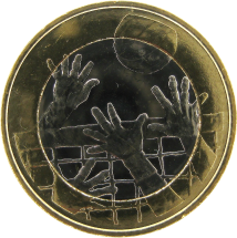 Финляндия 5 евро 2015 Волейбол UNC / коллекционная монета