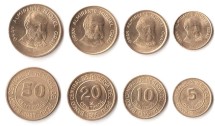 Перу Набор из 4 монет 1985-1988  /Мишель Грау/