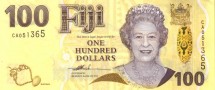 Фиджи 100 долларов 2007 г. /Карта Фиджи/   UNC    