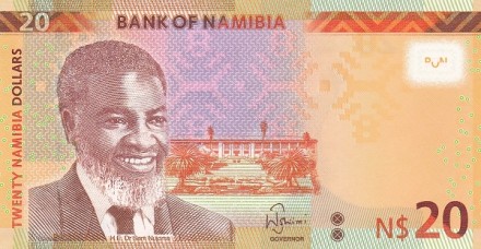 Намибия 20 долларов 2018 Стадо красных оленей UNC / коллекционная купюра