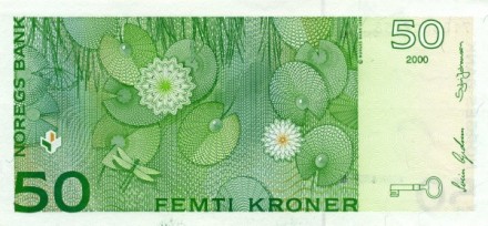 Норвегия 50 крон 2000 г (Сказочник Петер Кристен Асбьёрнсен) UNC