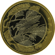 Финляндия 5 евро 2014 Сосна. Девственная природа UNC / коллекционная монета