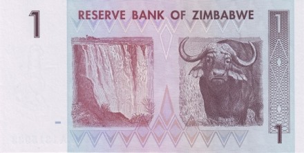 Зимбабве 1 доллар 2007 Водопад Виктория UNC