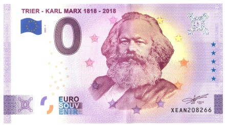 0 евро 2022 Карл Маркс UNC