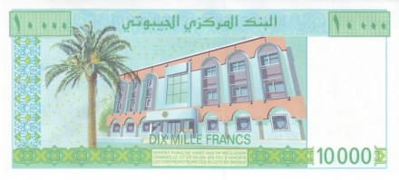 Джибути 10000 франков 2009 Хасан Гулед Гуледа / UNC