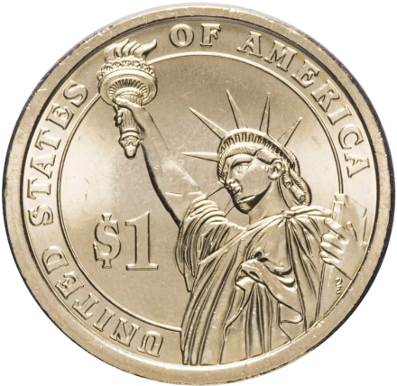 США 1 доллар 2012 Гровер Кливленд UNC
