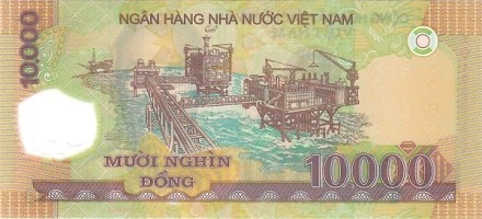 Вьетнам 10000 донгов 2019 Хо Ши Мин UNC / пластиковая коллекционная купюра