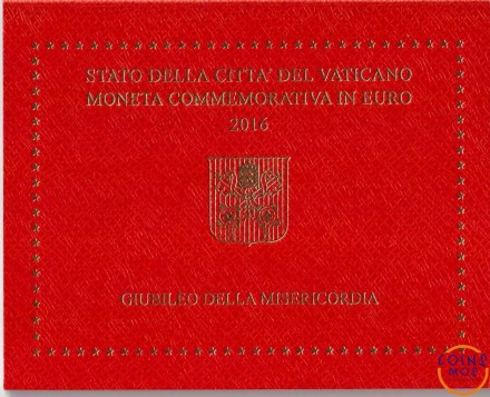 Ватикан 2 евро 2016 г «Святой год милосердия» в буклете