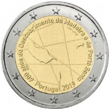 Португалия 2 евро 2019 г. 600 лет со дня открытия архипелага Мадейра