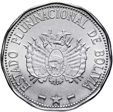 Боливия Набор из 4 монет 2017 / Тихоокеанская война Боливии и Перу против Чили UNC