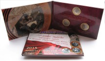 70-летие Победы в Великой Отечественной войне  Набор из 3 монет 10 руб 2015 г в красочном буклете