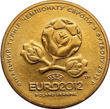 Украина 1 гривна 2012  Футбол  Евро-2012  UNC / монета оптом