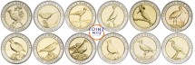 Турция «Птицы Анатолии» Набор из 12 монет (1 куруш 2019 г) Тип: 1 Тираж: 15000 шт.  