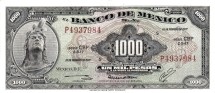 Мексика 1000 песо 1977 Куаутемок. Пирамида Чичен-Ица  UNC / коллекционная купюра  