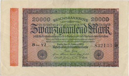 Германия 20000 марок 1923 г
