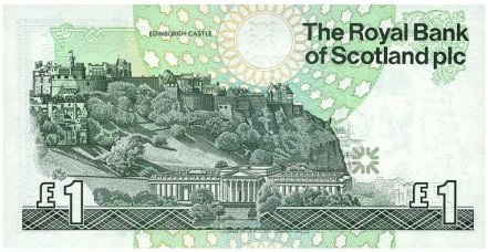 Шотландия 1 фунт 2001 Эдинбургский замок UNC / коллекционная купюра