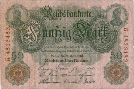 Германия 50 марок 1910 г