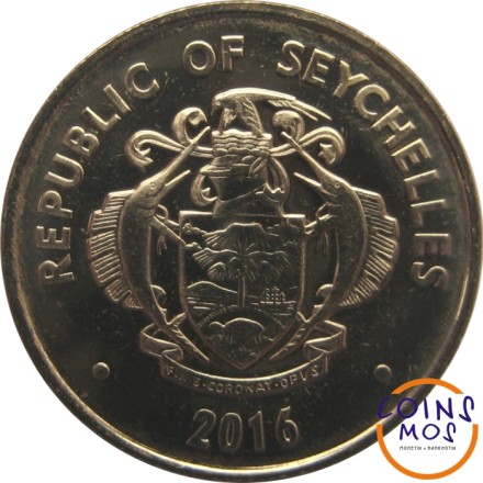 Сейшельские острова 1 цент 2016 г. Лягушка Гардинера. Специальная цена!