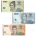 Индонезия Набор банкнот 1000, 2000, 5000 рупий 2022 Национальные герои UNC