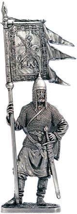 Солдатик Русский ратник со стягом Св. Георгия, 11-13 вв.