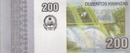Ангола 200 кванза 2012 г «Водопады Tchimbue» UNC