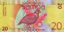 Самоа 20 тала 2017  Манумеа - Зубчатоклювый голубь UNC    