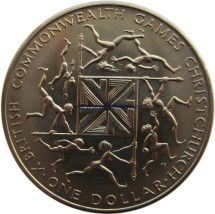 Новая Зеландия 1 доллар 1974   (X Британские Игры Содружества)  Спец.Цена!! 