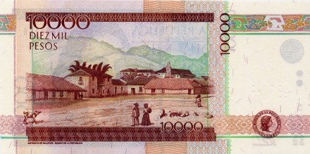 Колумбия 10000 песо 2001-2011 Поликарпа Салавариетта UNC