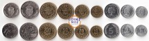 Тунис Набор из 9 монет 1960 - 2018