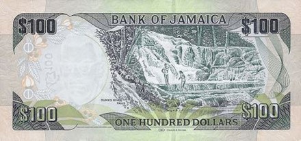 Ямайка 100 долларов 2014 г Водопад данс-Ривер UNC