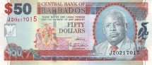 Барбадос 50 долларов 2007  Площадь Национальных героев в Бриджтауне  UNC   