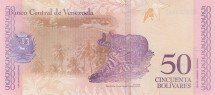 Венесуэла 50 боливаров 2018 г. Оцелот в национальном парке /полуостров Пария/  UNC    