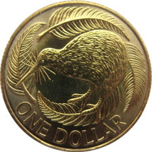 Новая Зеландия 1 доллар 1993  Птица Киви