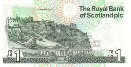 Шотландия 1 фунт 1992 г «Европейский саммит-1992 в Эдинбургском замке» UNC