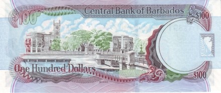 Барбадос 100 долларов 2007 Сэр Грантли Адамс UNC