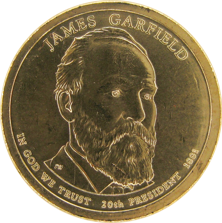 США Джеймс Гарфилд 1 доллар 2011 г.