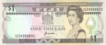 Фиджи 1 доллар 1993 Рынок в порту Сува  UNC / коллекционная купюра      