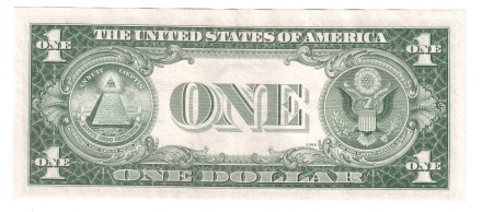 США 1 доллар 1935 E  VF-XF   (синяя печать)   