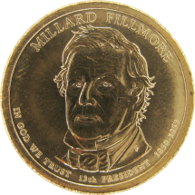 США Миллард Филлмор  1 доллар 2010 г.