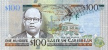 Восточные Карибы 100 долларов 2008  Сэр Артур Льюис UNC   