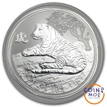 Австралия Год тигра 1 доллар 2010 г. 1 унция (31,135 гр) чистейшего серебра!