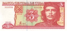 Куба 3 песо 2004 г  Че Гевара   UNC