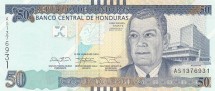 Гондурас 50 лемпир 2014  Основатель банка Хуан Мануэль Галвес   UNC 