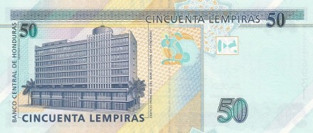 Гондурас 50 лемпир 2014 г.  Основатель банка Хуан Мануэль Галвес   UNC 