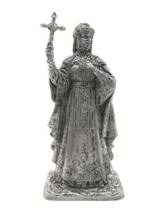 Княгиня Ольга - правительница Руси с 945 до 960 г. / Оловянная фигурка