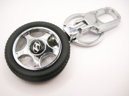 Брелок автомобильный, Колесо Hyundai/брелок для авто/брелок для ключей женский/брелок для ключей мужской/брелок для ключей автомобиля  