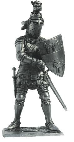 Солдатик Сэр Хью Калвли. Англия, 2-я пол. 14 века