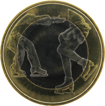 Финляндия 5 евро 2015 Фигурное катание UNC / коллекционная монета